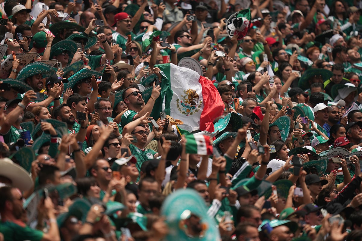 Mexico vs south Africa fifa world cup 2026 group a fans flag ap photo