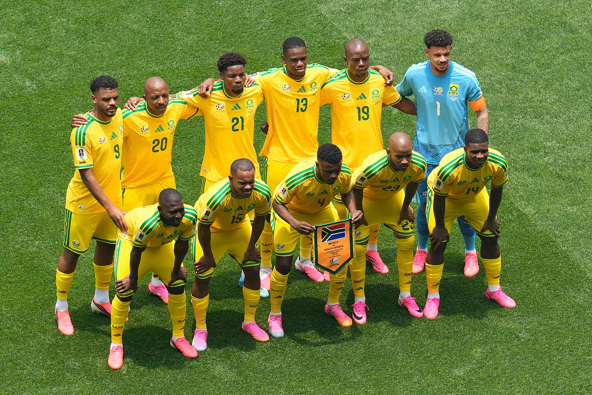 Mexico vs south Africa fifa world cup 2026 group a team south Africa line up ap photo
