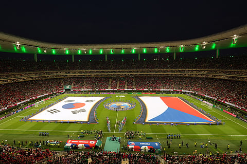 A general view ahead of the World Cup Group A soccer match between South Korea and Czechia in Zapopan, near Guadalajara, Mexico, Thursday, June 11, 2026.