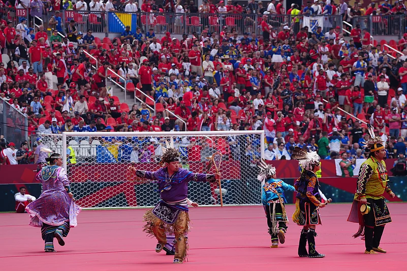 Canada Vs Bosnia-Herzegovina FIFA World Cup 2025 Group B Opening Indigenous Canadian Press via AP