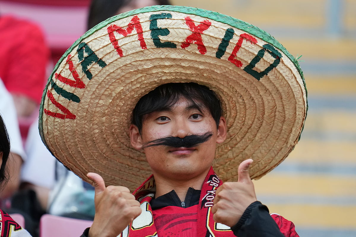 South Korea vs Czechia fifa world cup 2026 group a fan posing for camera