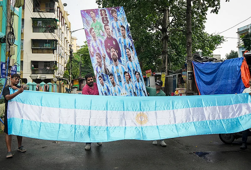 FIFA World Cup Football fans prep in Kolkata