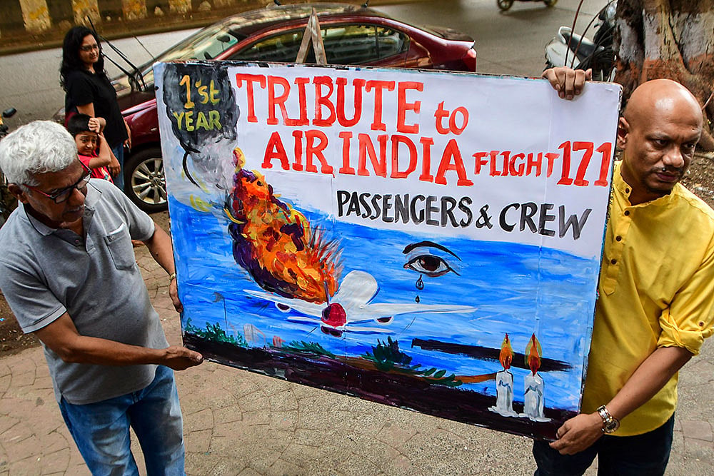 1st anniversary of AI - 171 plane crash