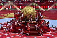 Sammy Kogan/The Canadian Press via AP : Singers perform during the opening ceremony before the World Cup Group B soccer match between Canada and Bosnia, Friday, June 12, 2026, in Toronto