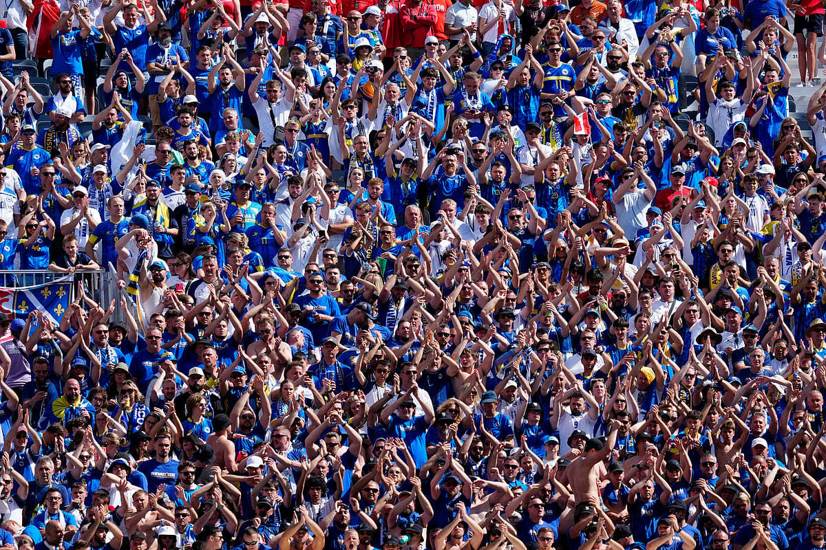 Canada Vs Bosnia-Herzegovina, FIFA World Cup 2026 Group B Bosnia Fans Stands Canadian Press via AP