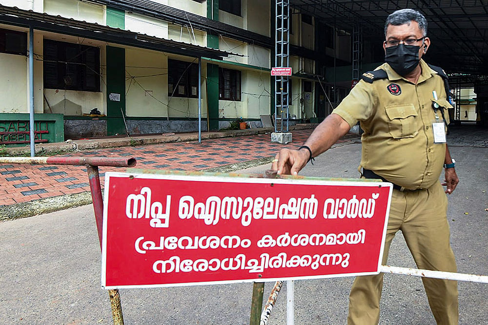 Nipah isolation ward at Kozhikode Medical College Hospital 