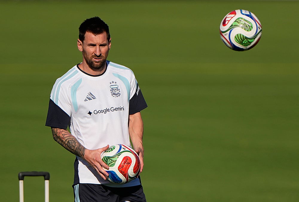 Argentina At FIFA World Cup 2026 La Albiceleste Training photos-Argentinas Lionel Messi 