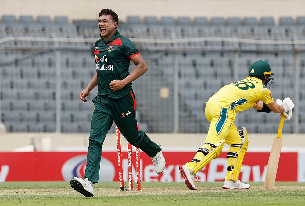 bangaladesh vs australia 2nd ODI cricket highlights-Taskin Ahmed