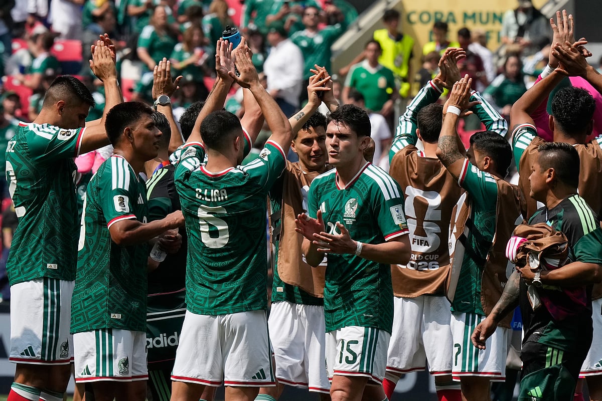 Mexico Players celebrating