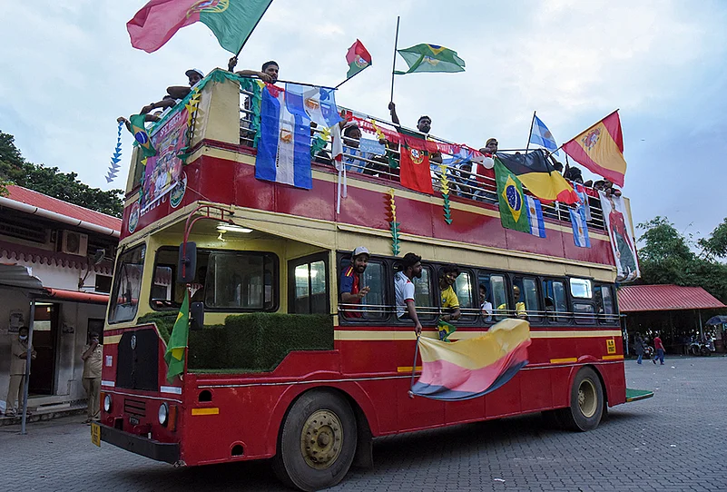 FIFA World Cup Football fans prep in Ernakulam