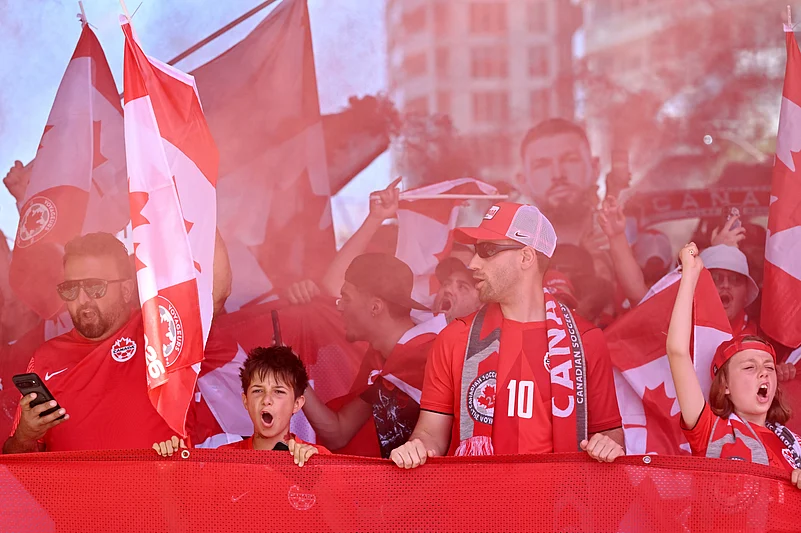 Canada’s national team supporters
