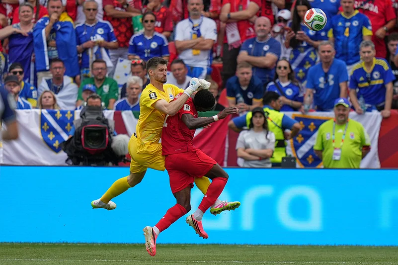 Canada Vs Bosnia, FIFA World Cup 2026 Group B Nikola Vasilj Tani Oluwaseyi Clash AP Photo