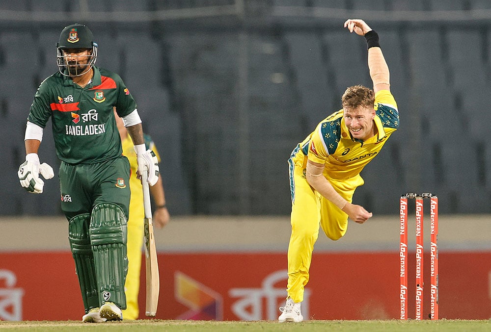 bangaladesh vs australia 2nd ODI cricket highlights-Riley Meredith
