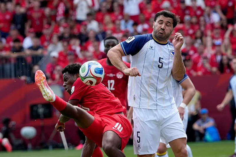 Canada Vs Bosnia, FIFA World Cup 2026 Group B Sead Kolasinac Jonathan David Canadian Press via AP