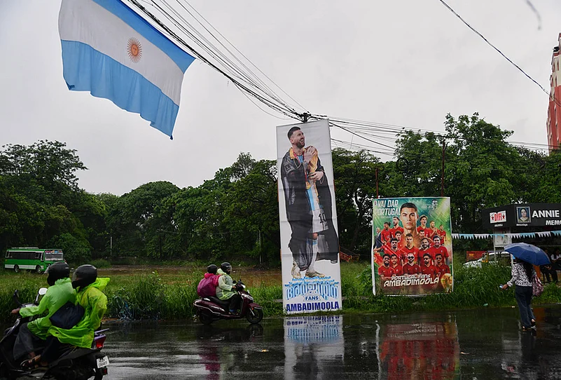FIFA World Cup Football fans prep in India in Kochi