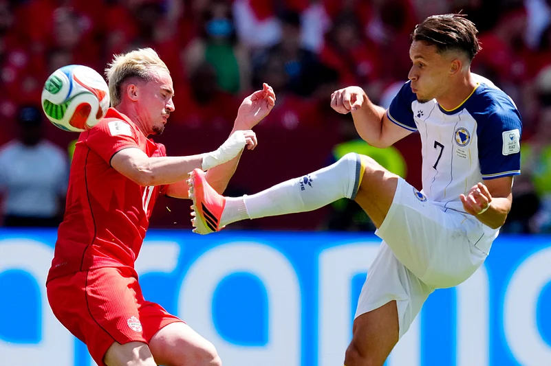 Canada Vs Bosnia, FIFA World Cup 2026 Group B Amar Dedic Liam Millar Canadian Press via AP