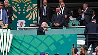 (AP Photo/Natacha Pisarenko) : FIFA President Gianni Infantino gestures before the World Cup Group A soccer match between Mexico and South Africa in Mexico City, Thursday, June 11, 2026