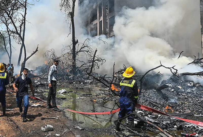 Meghani Nagar plane crash