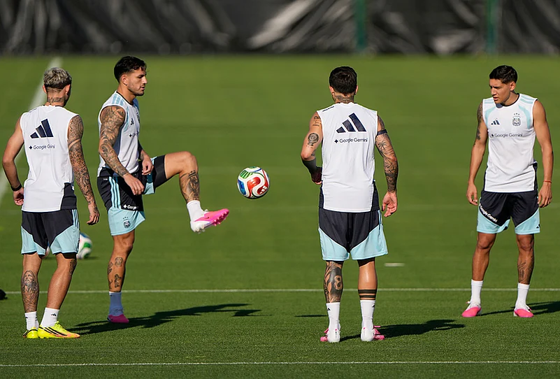 Argentina At FIFA World Cup 2026 La Albiceleste Training in Kansas