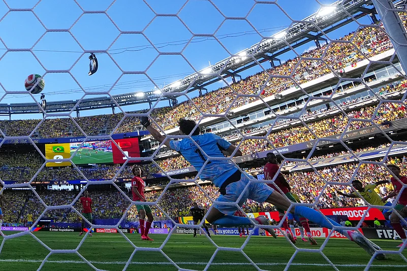 Brazil Vs Morocco FIFA World Cup 2026 Group C Vinicius Goal AP Photo