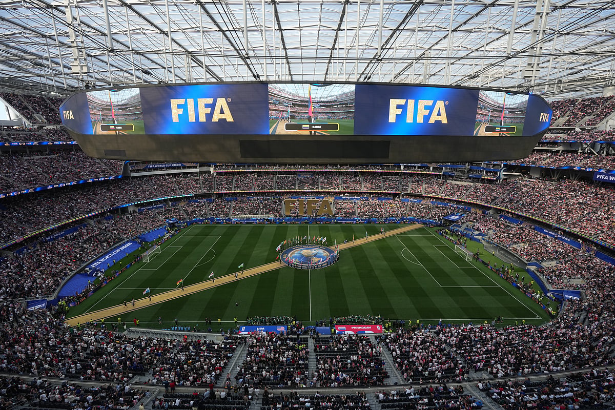 USA vs Paraguay FIFA World Cup 2026 Group D Opening Ceremony Flags  AP Photo