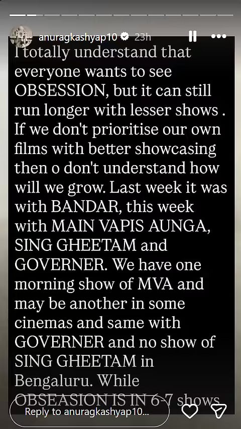 Anurag Kashyap's post 