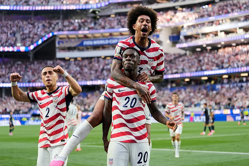 USA vs Paraguay FIFA World Cup 2026 Group D Folarin Balogun Celeb 2 AP Photo