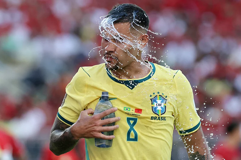 Brazil Vs Morocco FIFA World Cup 2026 Group C Bruno Guimaraes Water AP Photo
