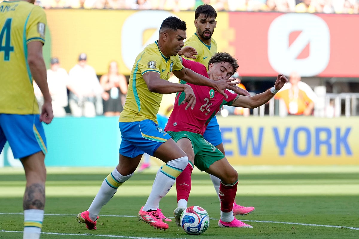 Brazil Vs Morocco FIFA World Cup 2026 Group C Casemiro Neil El Aynaoui AP Photo