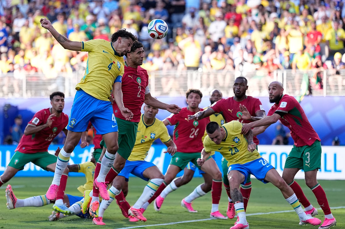 Brazil Vs Morocco FIFA World Cup 2026 Group C Marquinhos Achraf Hakimi AP Photo