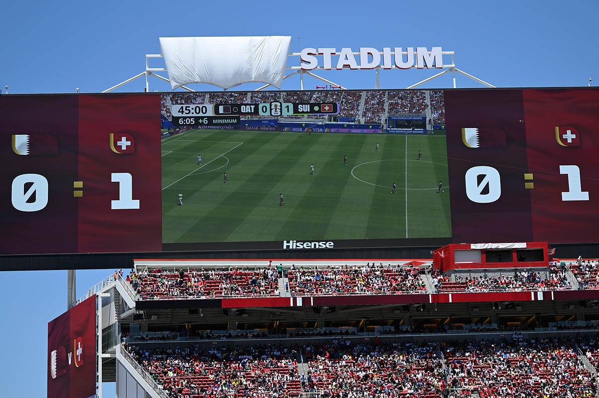 Qatar Vs Switzerland FIFA World Cup 2026 Group B Scoreboard AP Photo