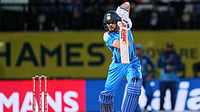 India Vs Afghanistan Live Score, 1st ODI: Gill Picks Up Pace, Completes Fifty | IND 109/1 (12) AP Photo/Ashwini Bhatia : India's captain Shubman Gill plays a shot during the first ODI cricket match between Afghanistan and India in Dharamshala, India, Saturday, June 13, 2026.