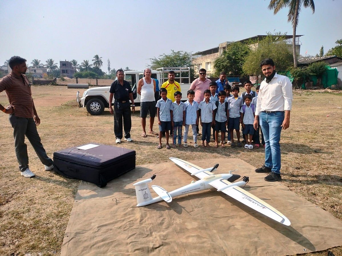 Drone on ground