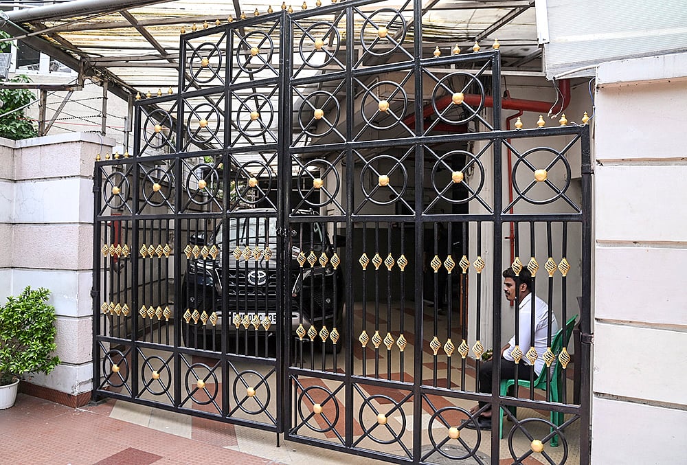 Media outside Abhishek Banerjees residence