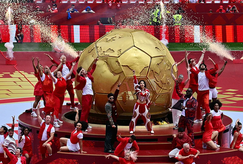 World Cup soccer 2026 opening ceremony- Singers Sanjoy, Nora Fatehi and Vegedream