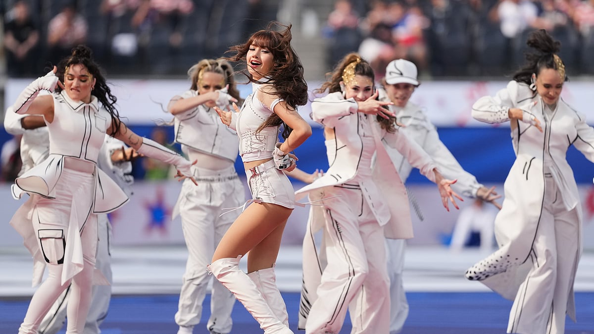 LISA performs during the opening ceremony for the World Cup Group D soccer match between the United States and Paraguay in Inglewood, Calif., near Los Angeles, Friday, June 12, 2026.  - (AP Photo/Jae C. Hong)
