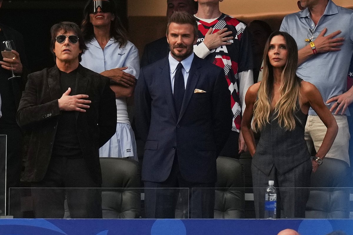 USA vs Paraguay FIFA World Cup 2026 Group D Tom Cruise David Victoria Beckham AP Photo