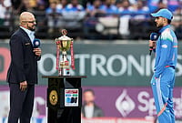 India Vs Afghanistan, 1st ODI: India Put Afghan Atalans In After Winning Toss in 25-Over Match | Photo: AP/Ashwini Bhatia : India's captain Shubman Gill speaks to the commentator Murli Karti after the toss ahed of the first ODI cricket match between Afghanistan and India in Dharamshala.
