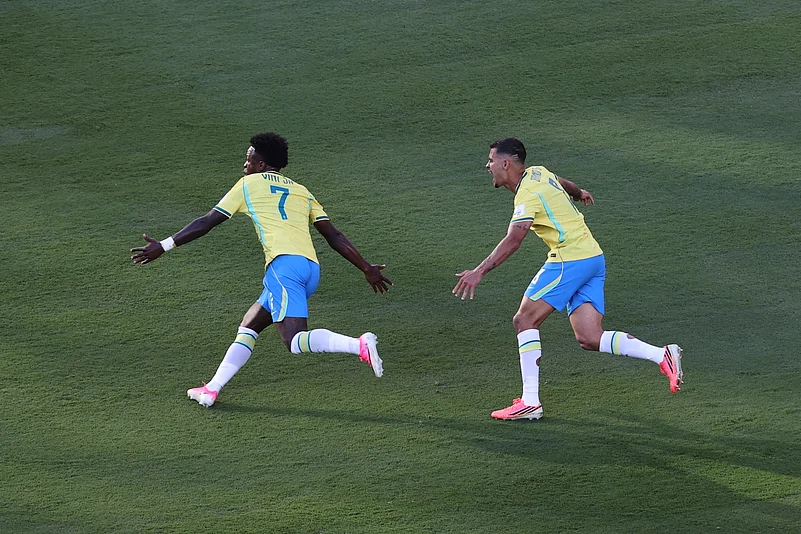 Brazil Vs Morocco FIFA World Cup 2026 Group C Neymar Bruno Guimaraes Corner AP Photo