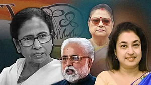 TMC Crisis: Sudip Bandyopadhyay meets Bhupender Yadav with Rebel MP Satabdi Roy