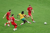 Australia Vs Turkiye In Pics, FIFA World Cup 2026: See The Best Photos From Group D Match AP Photo/Emma Peterson : Australia's Nestory Irankunda (17) sends the ball into the net for the first goal of the match during the World Cup Group D soccer match between Australia and Turkey in Vancouver, Canada, Saturday, June 13, 2026.