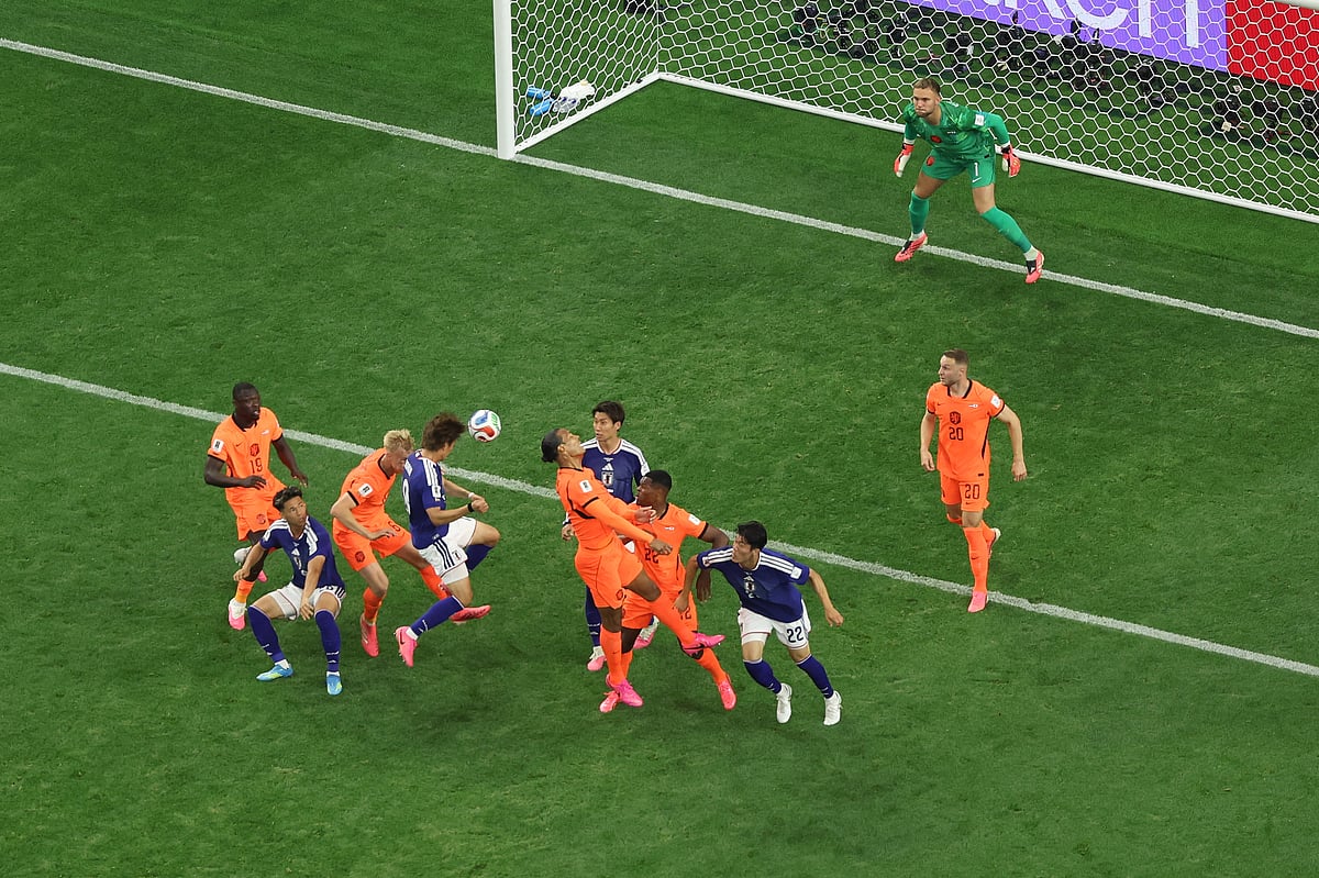 Netherlands Vs Japan FIFA World Cup Group F Koki Ogawa Header Goal AP Photo