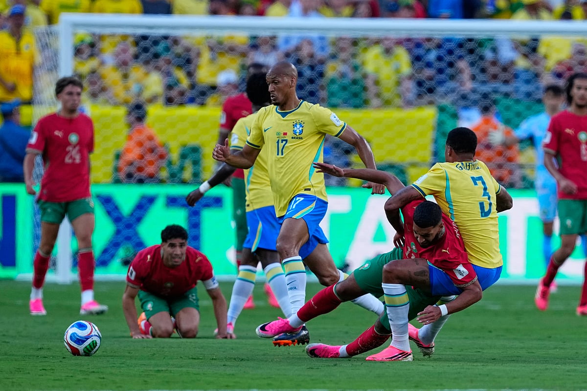 Brazil Vs Morocco FIFA World Cup 2026 Group C Saibari Gabriel Magalhaes AP Photo