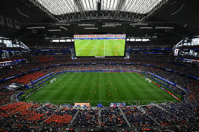 Netherlands Vs Japan FIFA World Cup Group F Arlington Dallas Stadium view AP