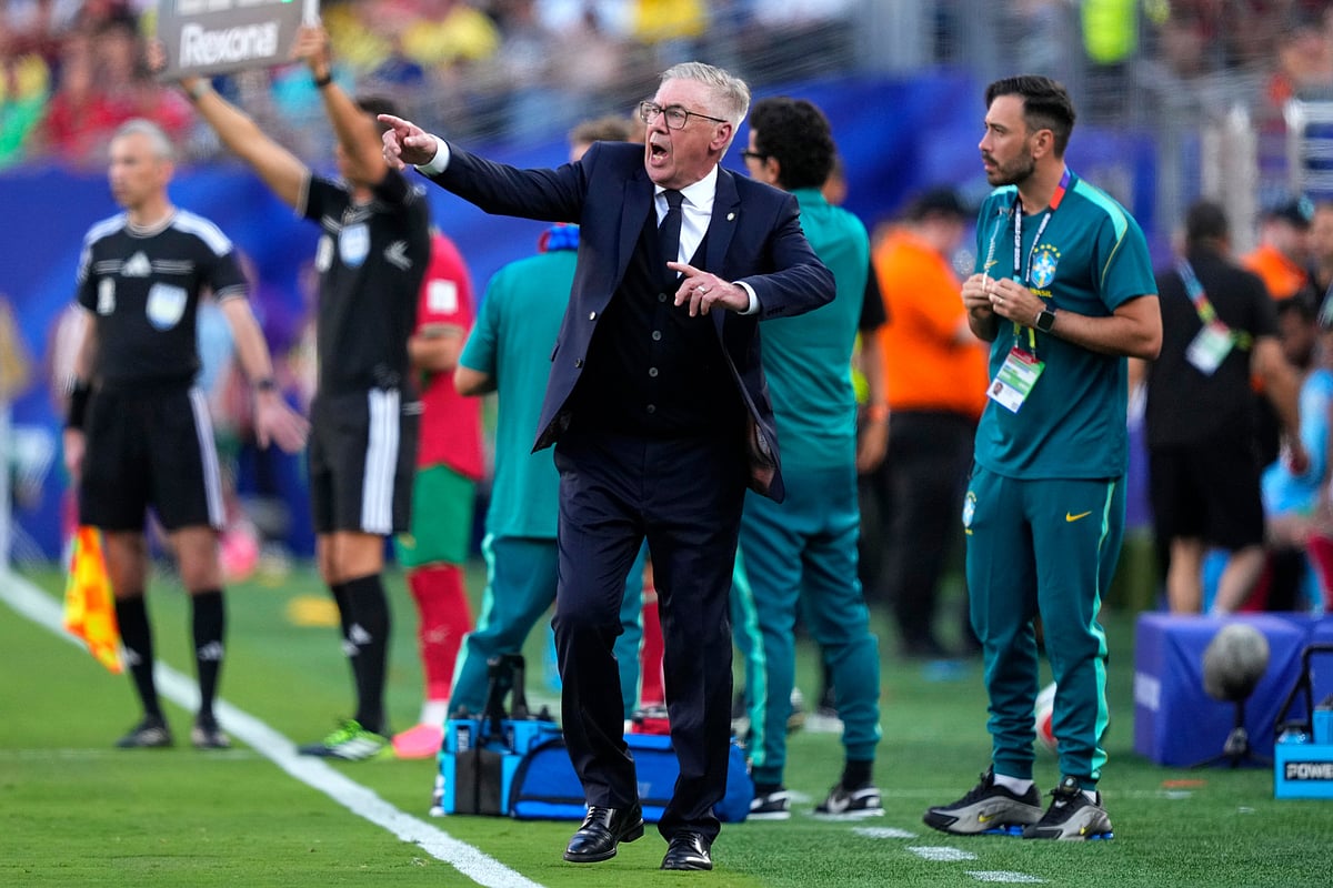 Brazil Vs Morocco FIFA World Cup 2026 Group C Carlo Ancelotti Touchline AP Photo
