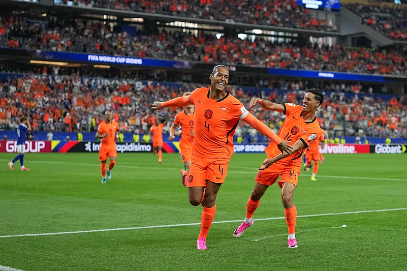 Netherlands Vs Japan FIFA World Cup Group F Virgil van Dijk celebrates AP Photo
