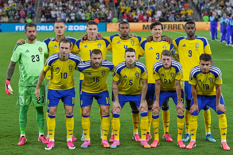 Sweden vs Tunisia FIFA World Cup 2026 Group F Sweden XI AP Photo