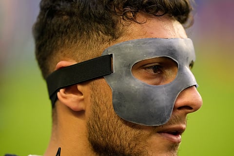 Uruguay's Sebastian Caceres stands on the field prior to the World Cup Group H soccer match between Saudi Arabia and Uruguay in Miami Gardens, Fla., Monday, June 15, 2026.