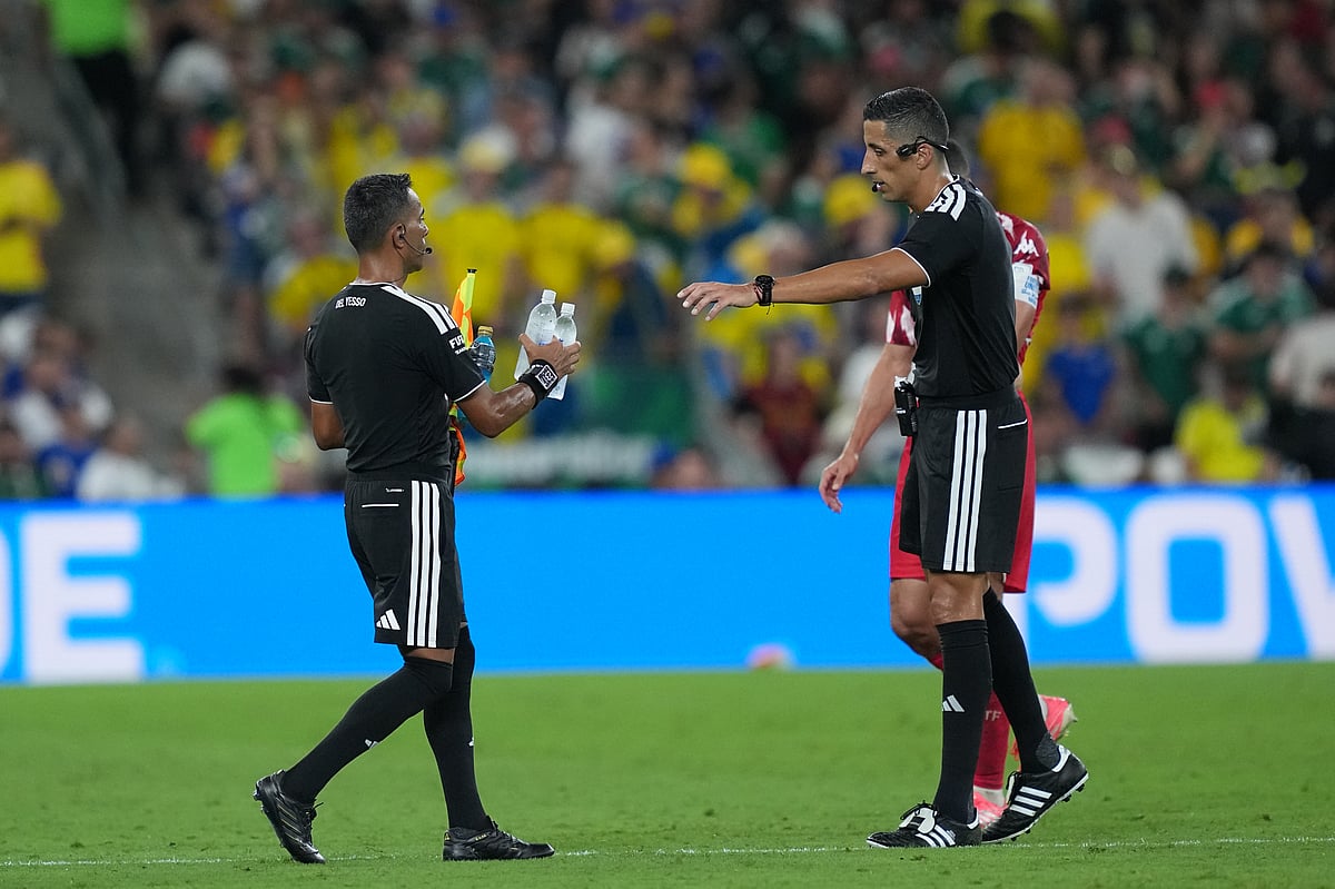 Sweden vs Tunisia FIFA World Cup 2026 Group Yael Falcon Perez needs water AP photo