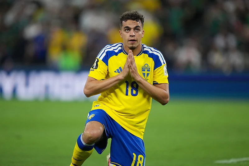Sweden vs Tunisia FIFA World Cup 2026 Group F Yasin Ayari First Goal AP Photo
